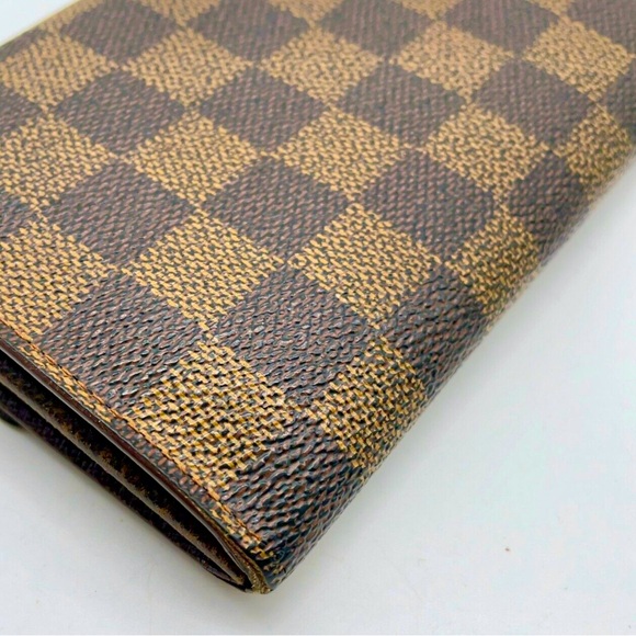 Auth Louis Vuitton Damier Ebene Sarah Long Wallet - Picture 9 of 14